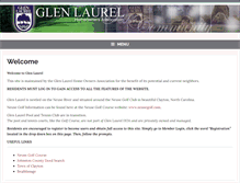 Tablet Screenshot of glen-laurel-hoa.com